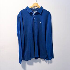 Tommy Bahama IslandZone XL Long Sleeve Polo - Blue